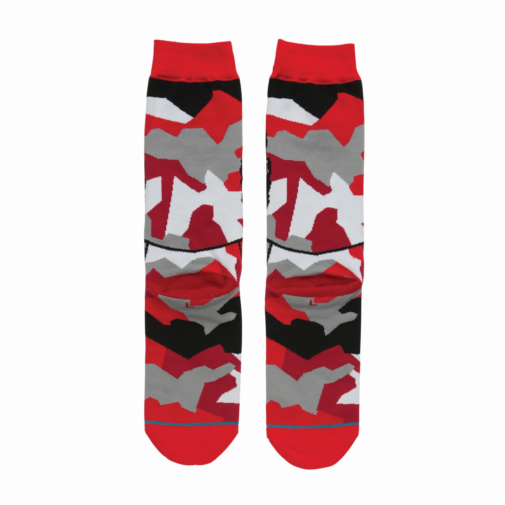 James Harden Mosaic NBA Legends Classic Crew Socks Men's - Red/Black/Grey