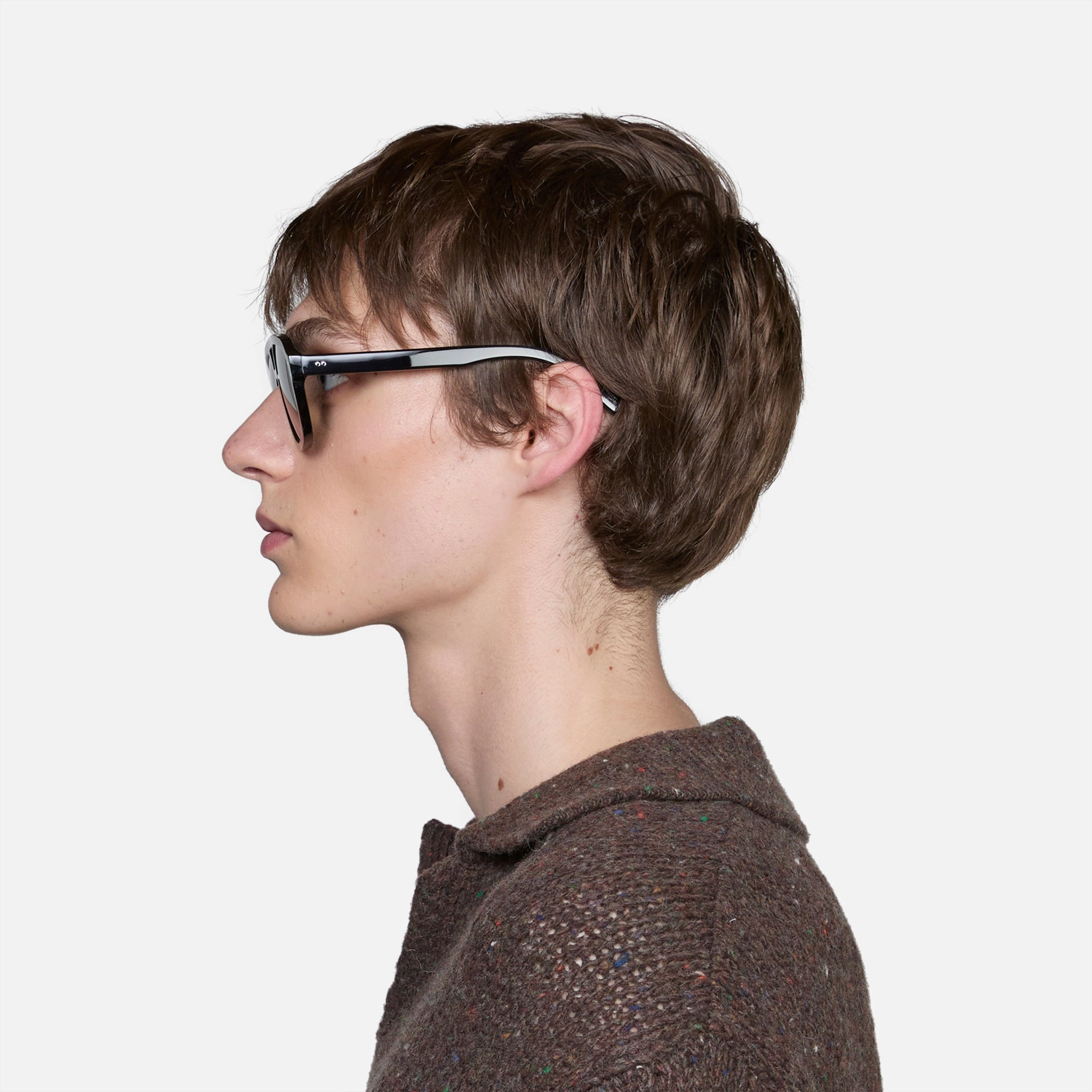 Jet Black | Green Solid Lens