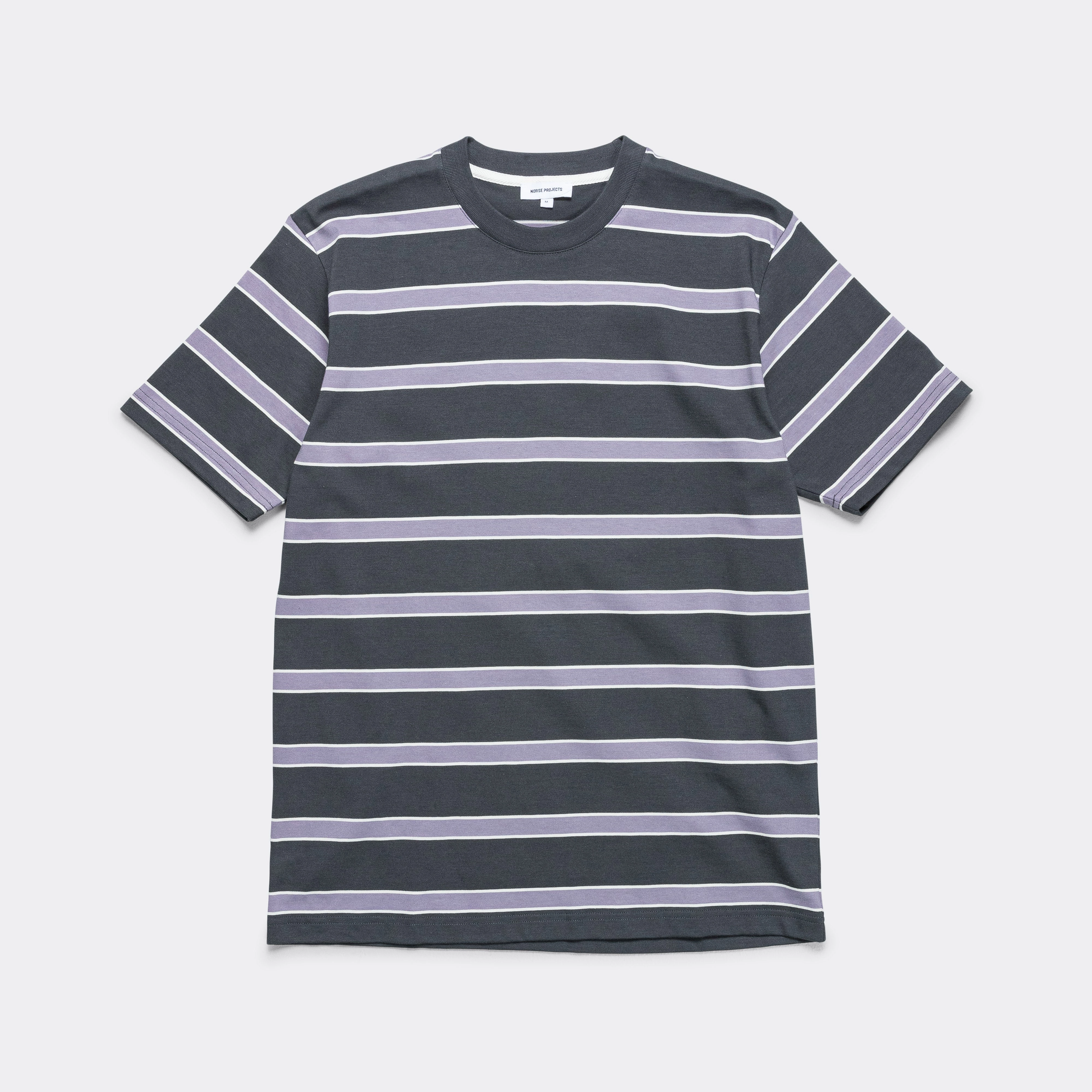 Johannes Multicolour Stripe T-Shirt - Battleship Grey