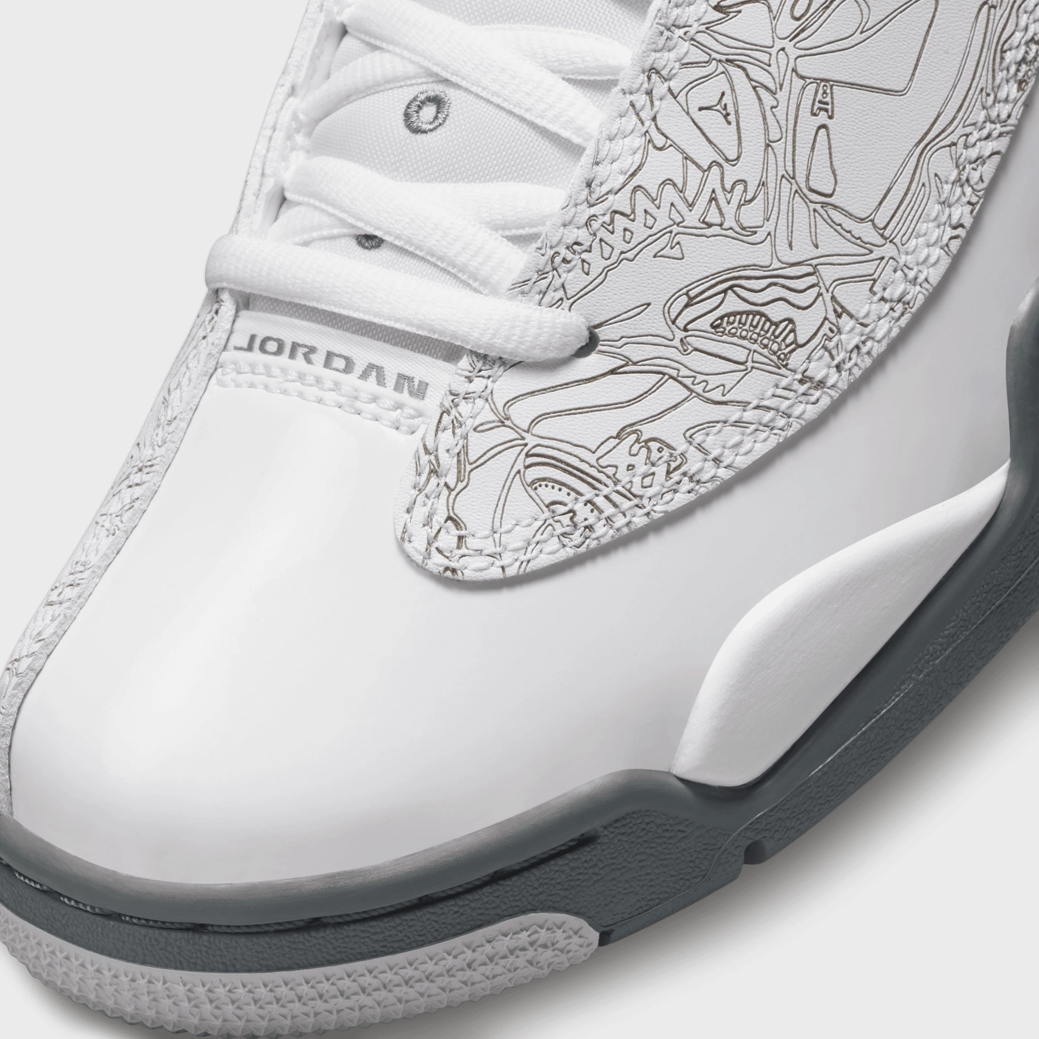 Jordan Dub Zero GS White / Black - Fire Red