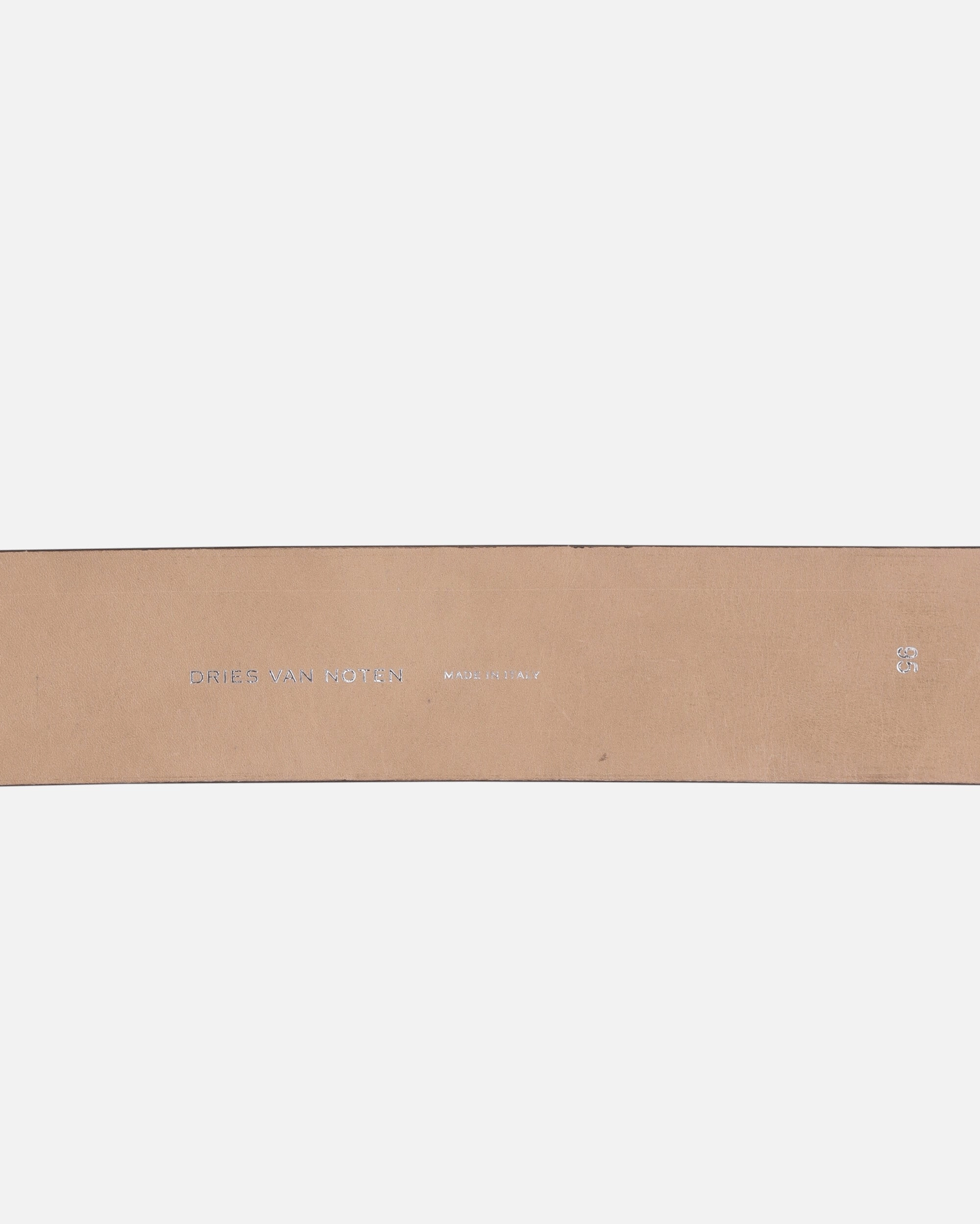 Leather Belt Beige