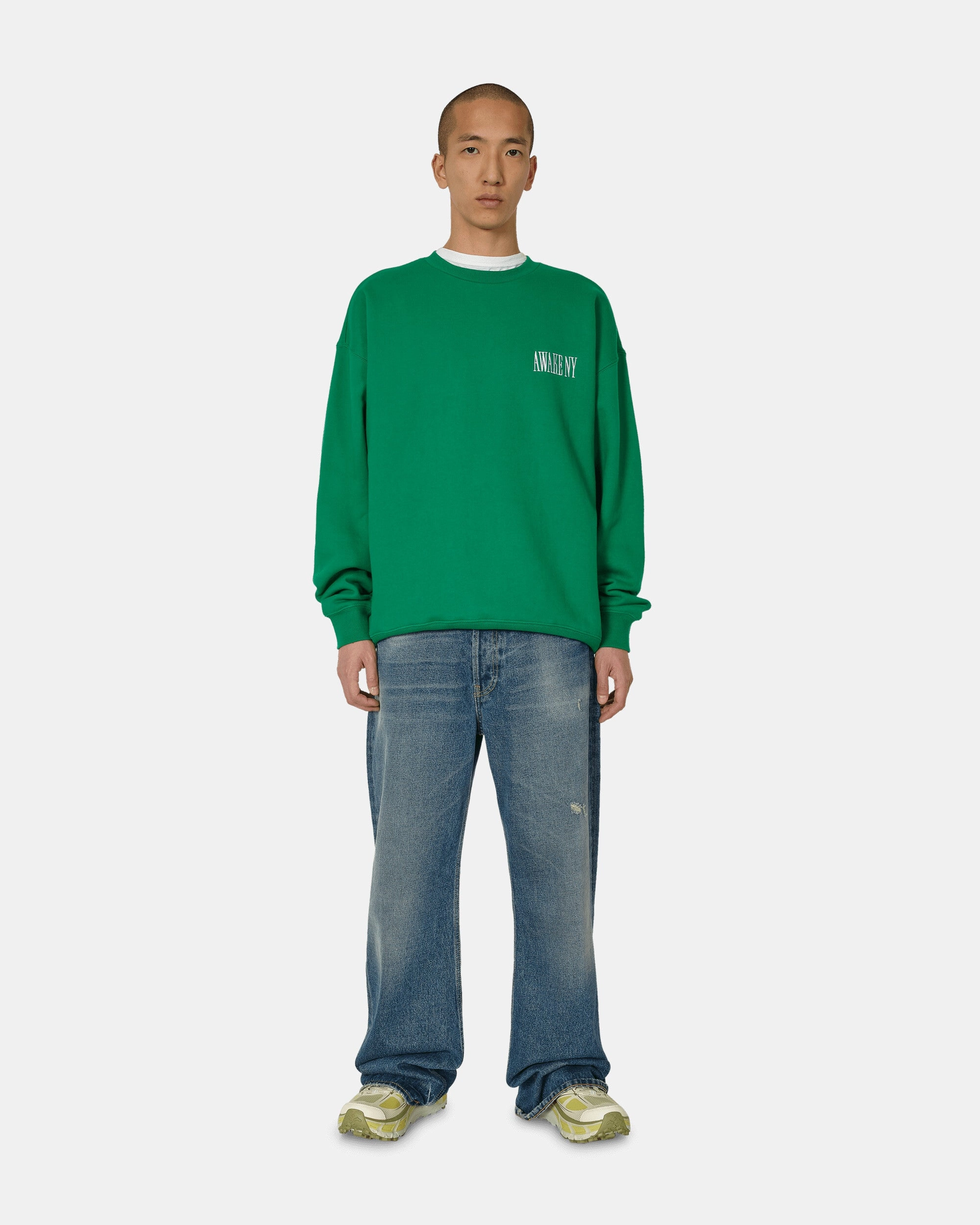 Logo Crewneck Sweatshirt Green