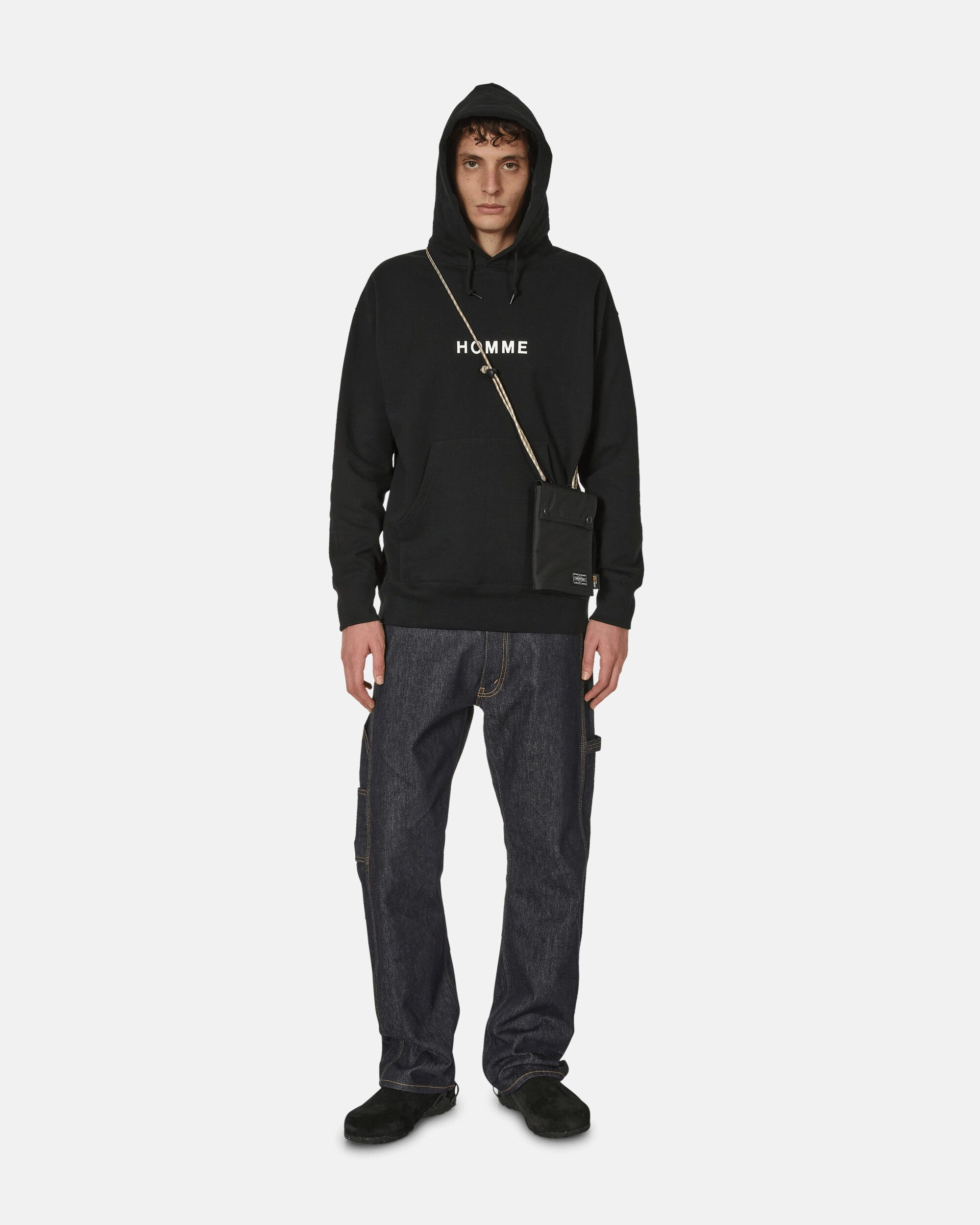Logo Hooded Sweatshirt Black
