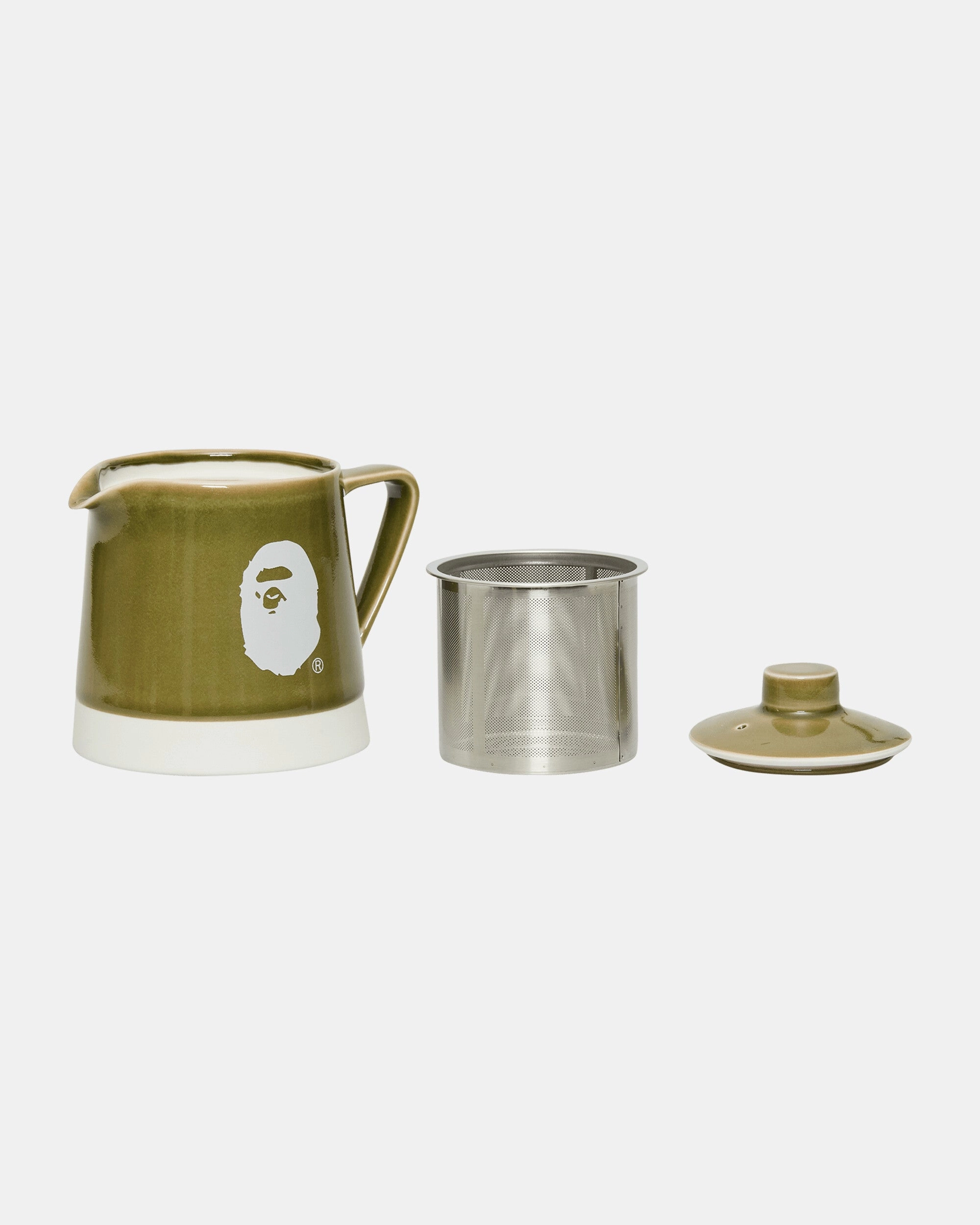 Logo Porcelain Tea Pot Green
