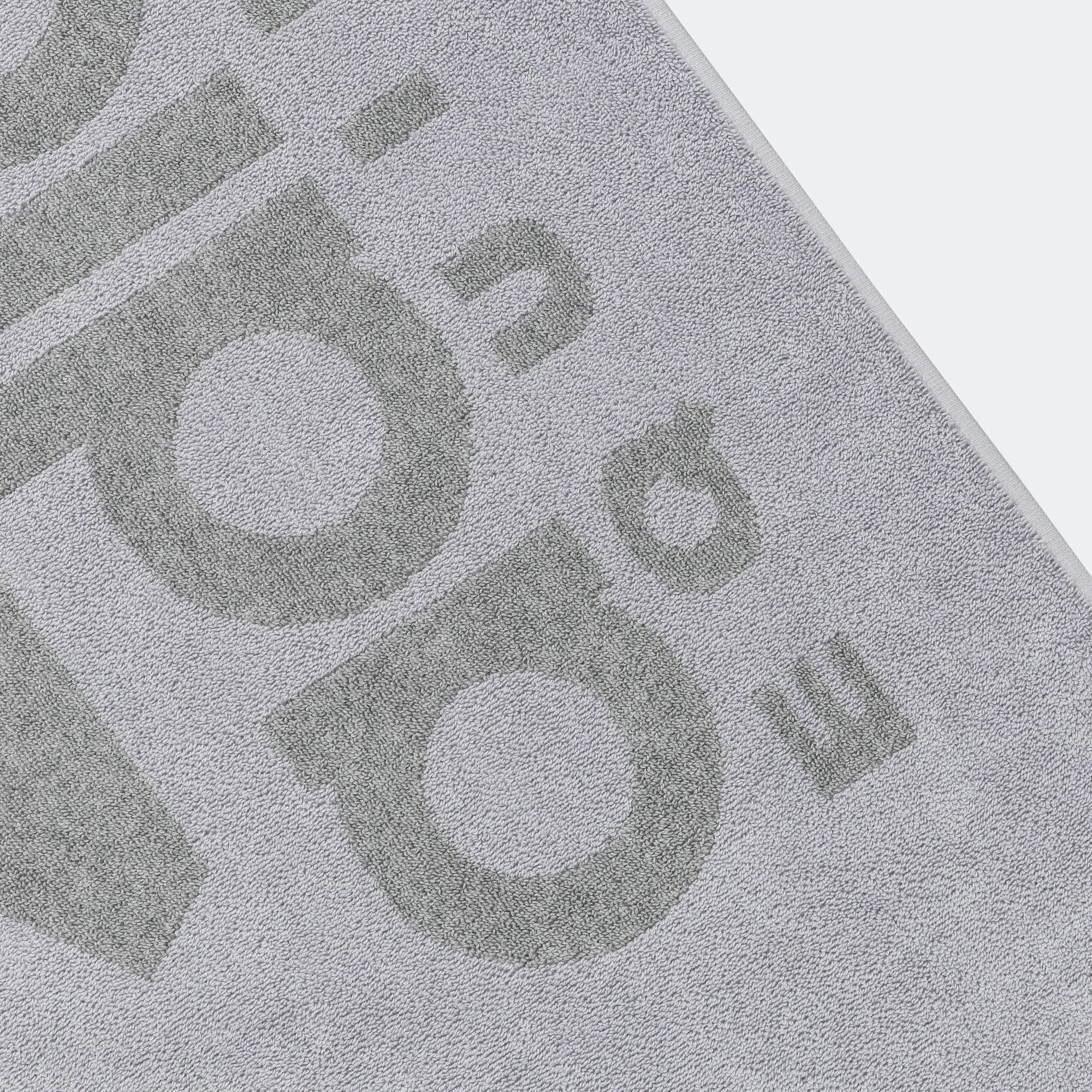Logo Towel - Light Grey Heather