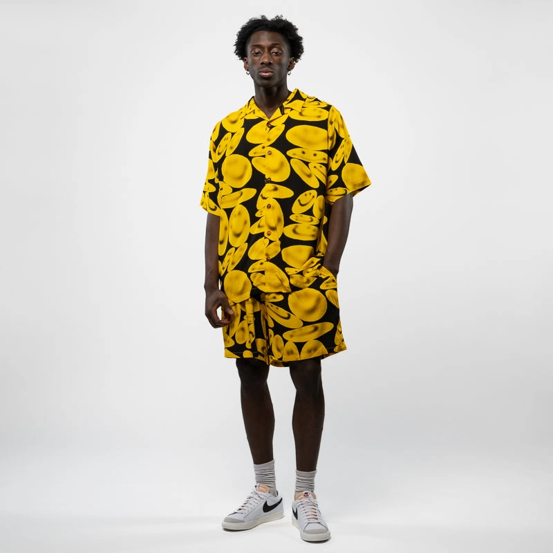 Market Afterhours Short - Washed Black/Yellow
