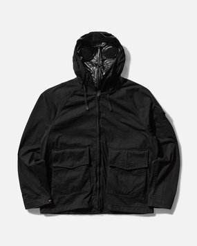 Men's Knitted Nylon Jersey Explorer Jacket Black
