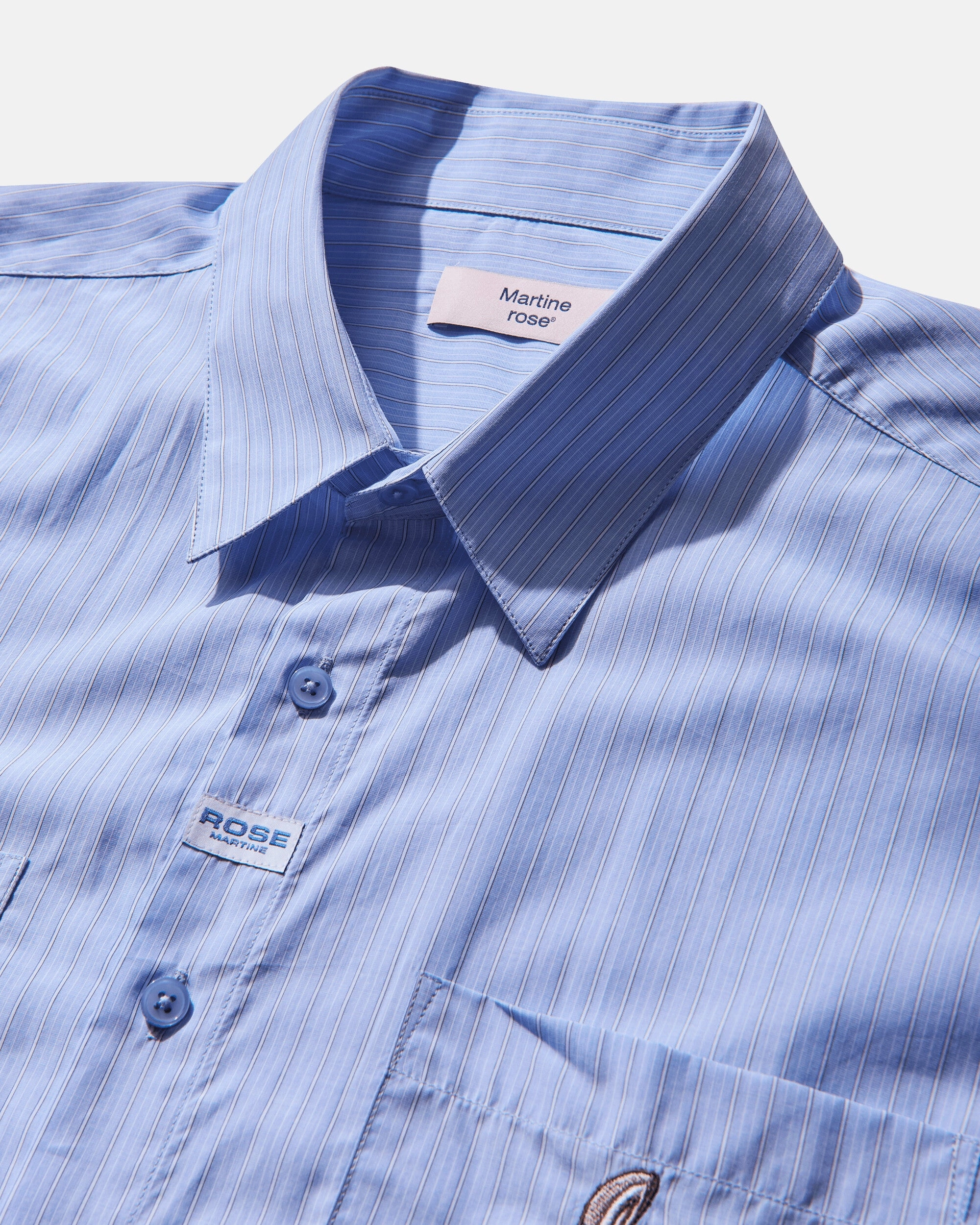 Men's Laced Sleeve Overshirt Blue