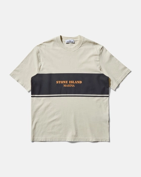 Men's Marina Oversized Printed T-Shirt Ivory