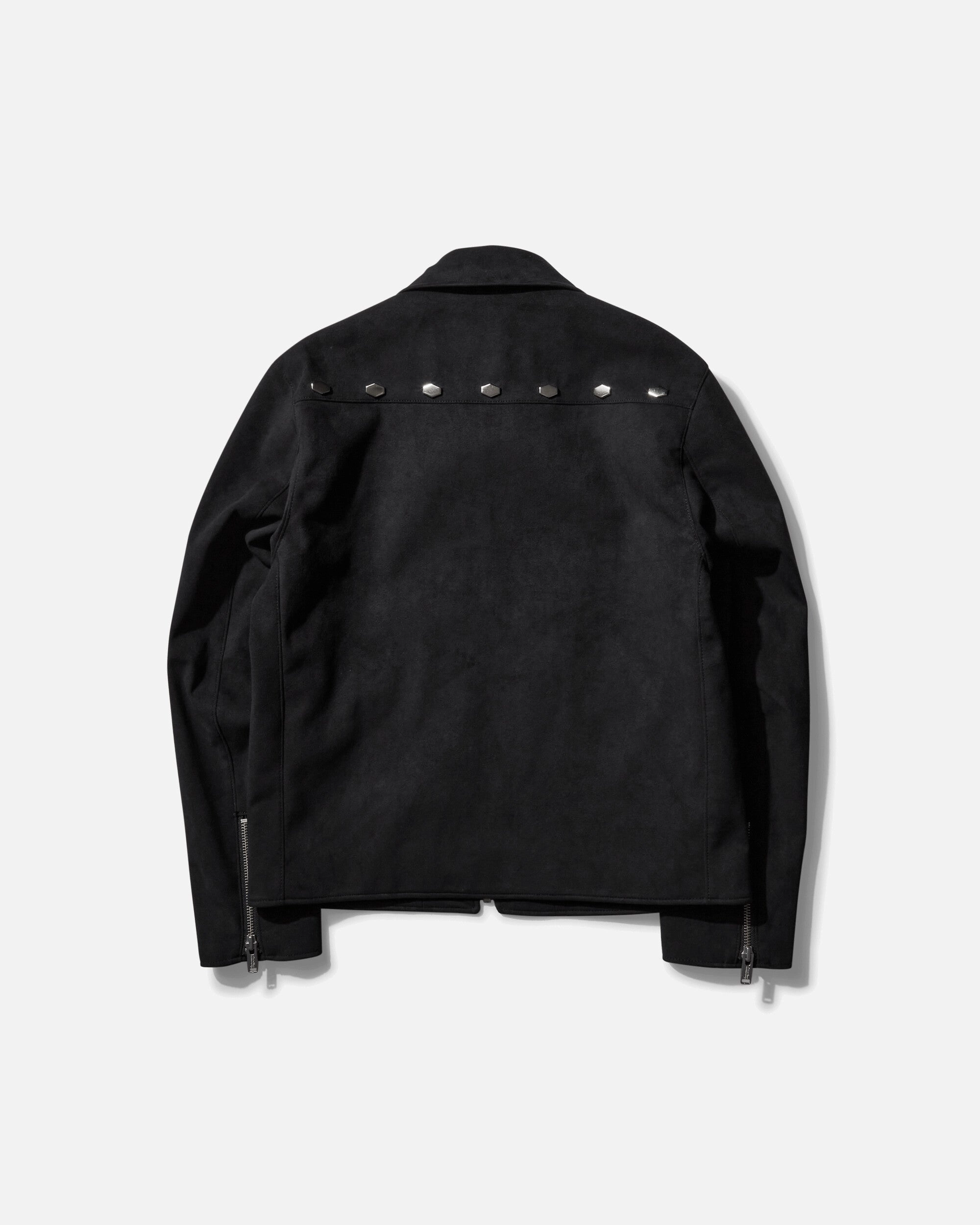 Men's Micro Suede Studded Jacket Black