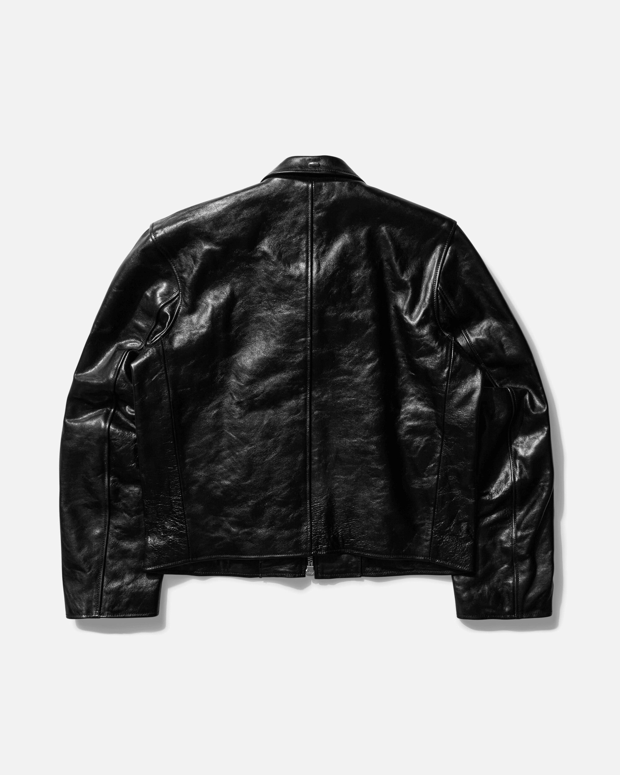 Men's Mini Leather Jacket Black