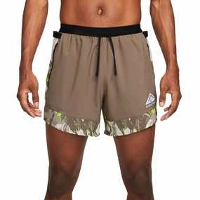 Mens Nike Dri-FIT Flex Stride Trail Shorts -Grey / Green