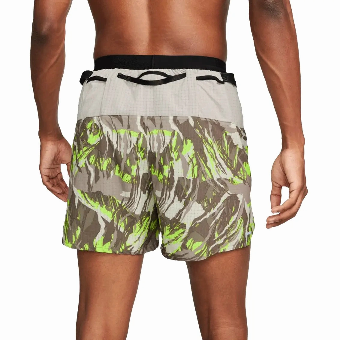 Mens Nike Dri-FIT Flex Stride Trail Shorts -Grey / Green