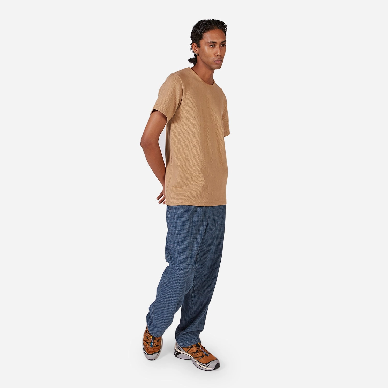 Mesh Crew T-Shirt Khaki