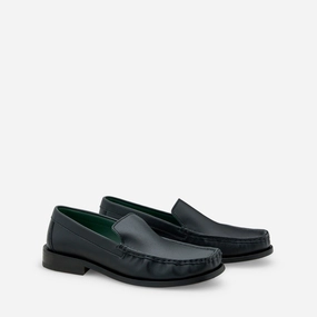 Michel Mocassin Black Grain Leather