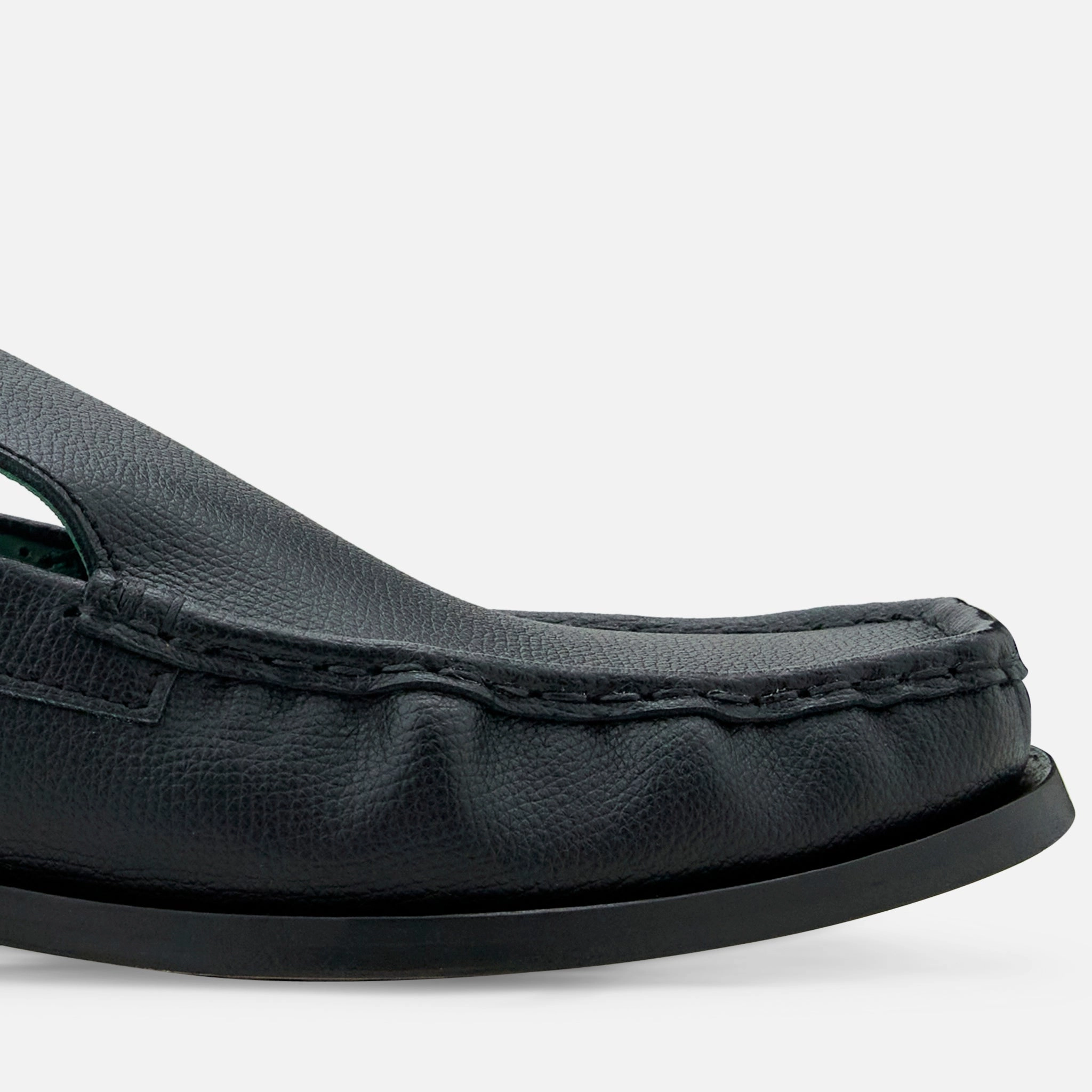 Michel Mocassin Black Grain Leather