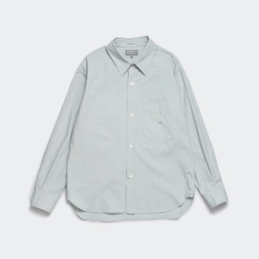 Monogram Shirt - Natural Dye Poplin Faded Grey