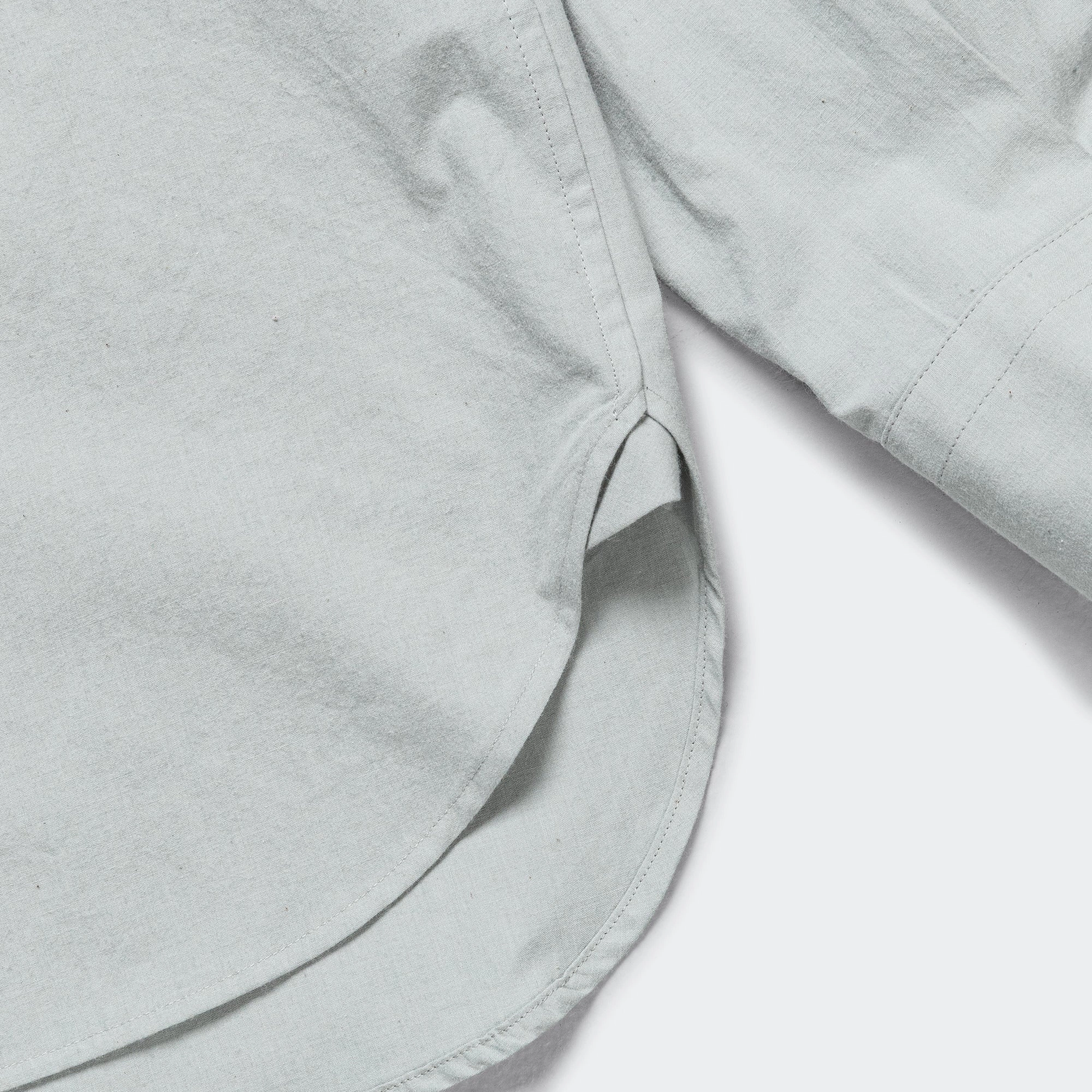 Monogram Shirt - Natural Dye Poplin Faded Grey