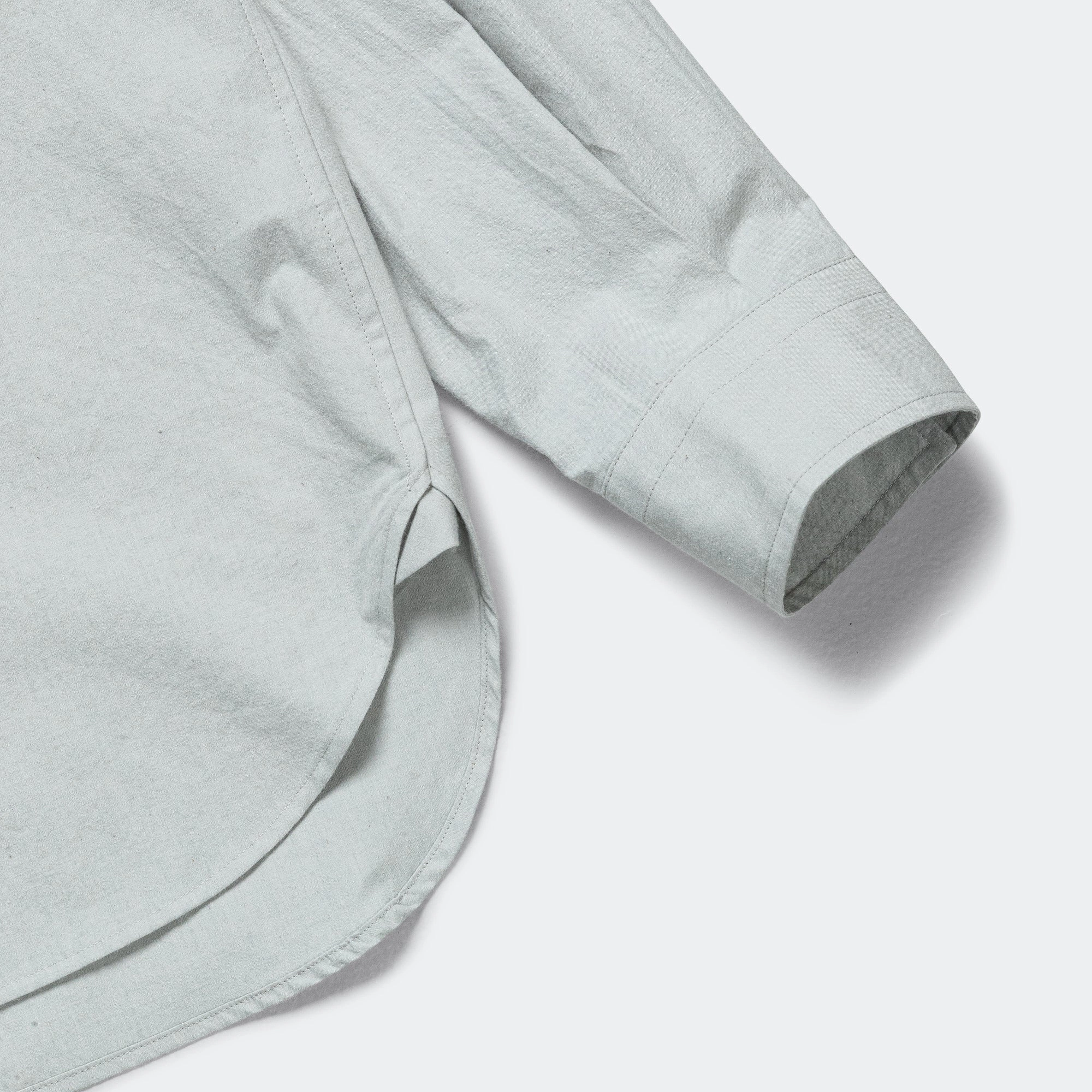 Monogram Shirt - Natural Dye Poplin Faded Grey