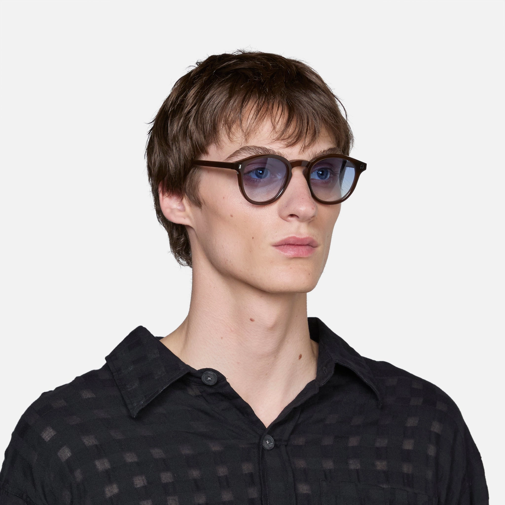 Nelson Chocolate | Blue Gradient Lens