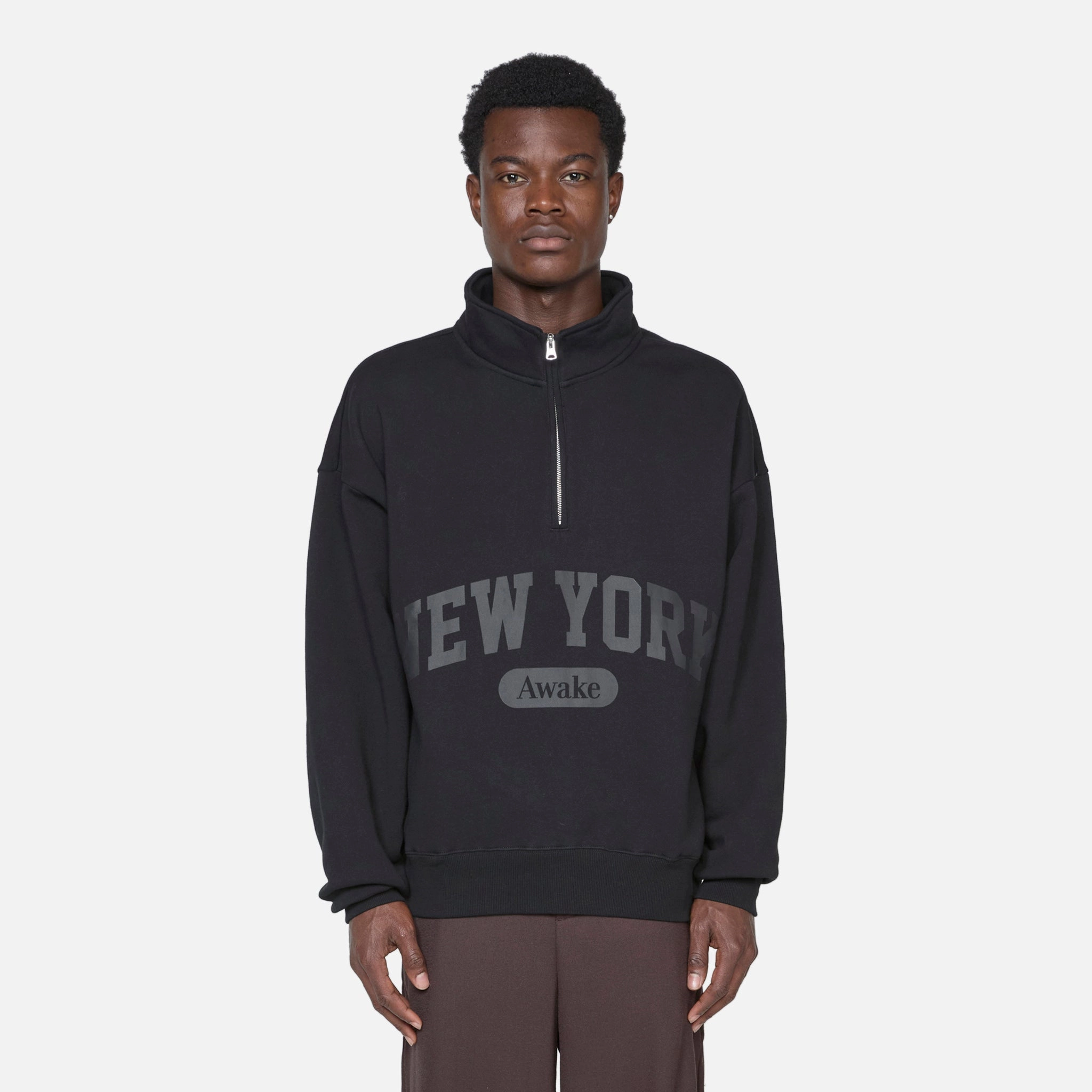 New York Arch Quarterzip Black