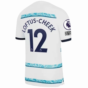 Nike Chelsea Ruben Loftus-Cheek Away Jersey w/ EPL   Club World Cup Patches 22/23 (White/College Navy)