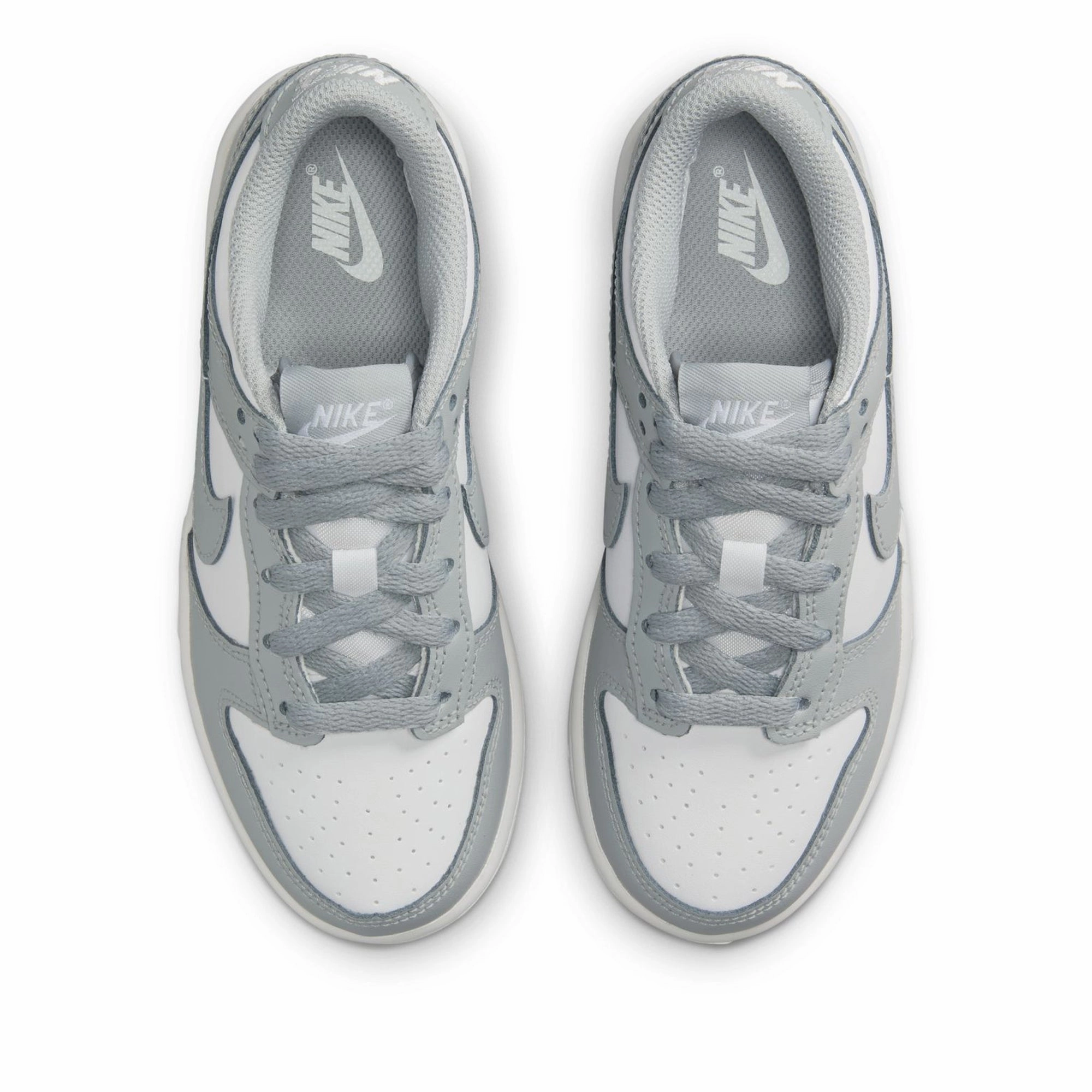 Nike Dunk Low (PS) - White/Light Smoke Grey