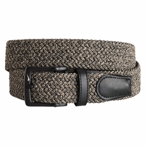 Nike Heathered Stretch Woven Golf Belt Khaki/Black - 24 Men