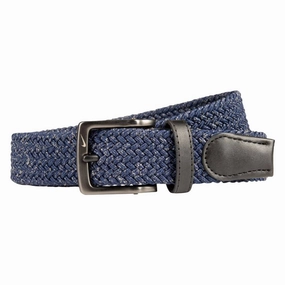 Nike Heathered Stretch Woven Golf Belt Navy/Khaki - 24 Men