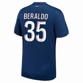 Nike Paris Saint-Germain Lucas Beraldo Home Jersey 24/25 (Midnight Navy/White)