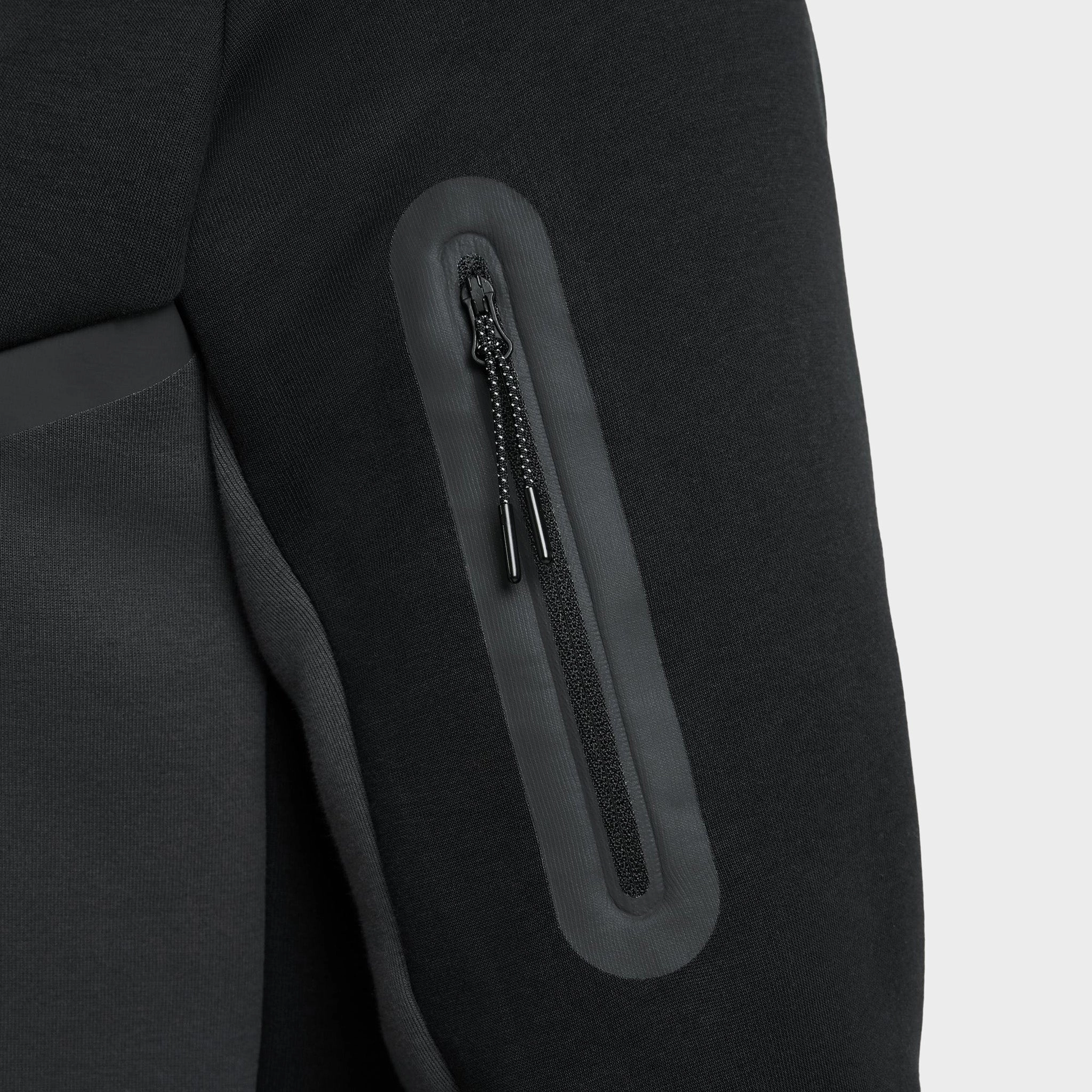 Nike Tech Fleece Full-Zip Windrunner Hoodie Black / Anthracite - Green Strike