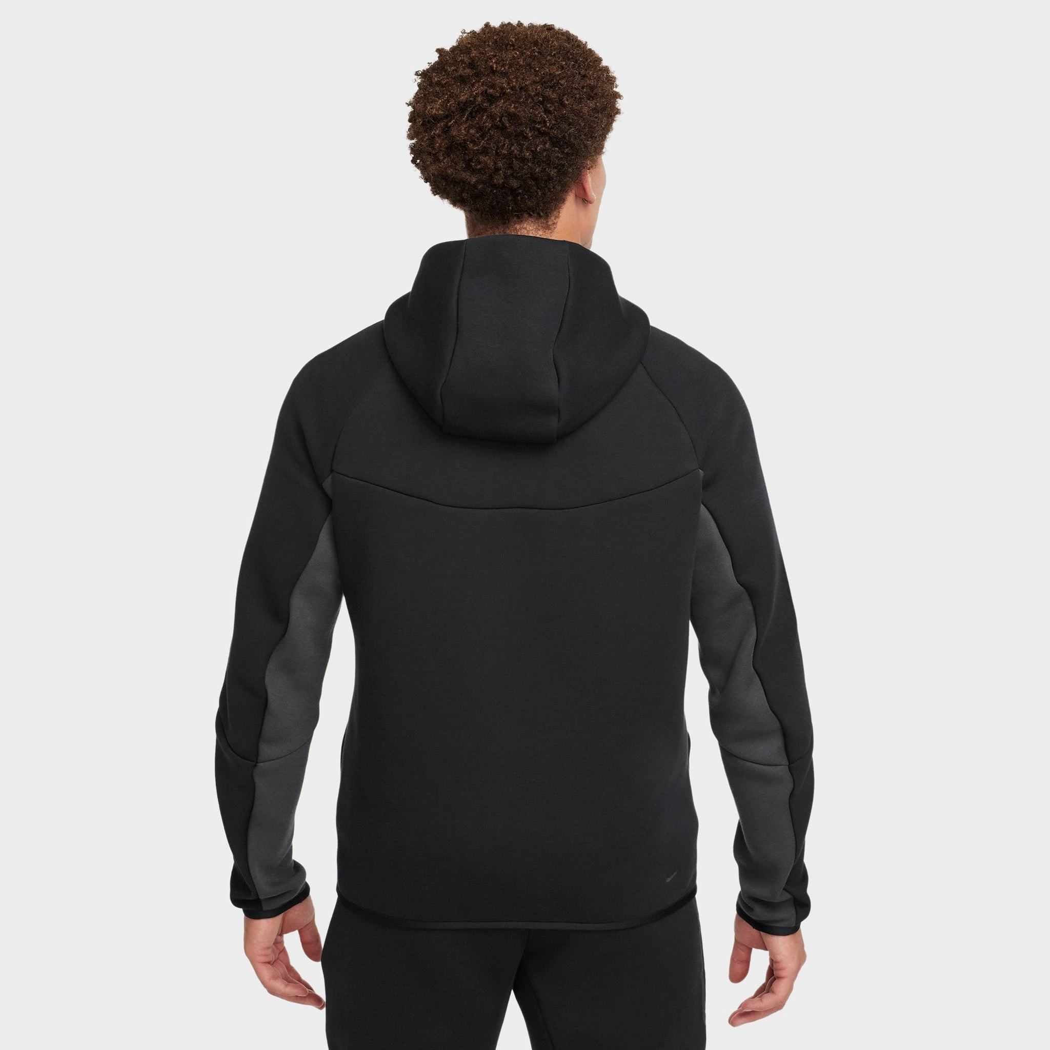 Nike Tech Fleece Full-Zip Windrunner Hoodie Black / Anthracite - Green Strike