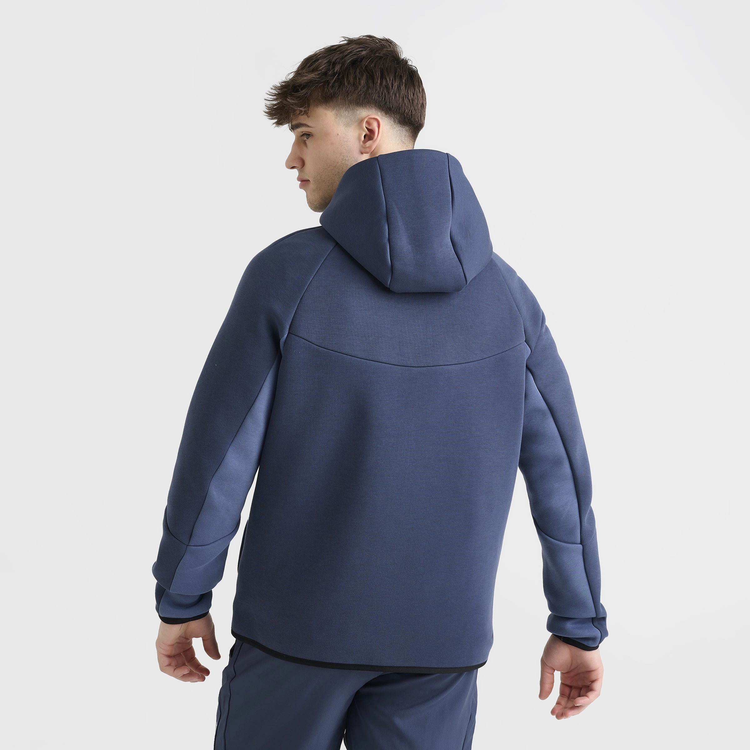 Nike Tech Fleece Full Zip Windrunner Hoodie Thunder Blue / Diffused Blue - Black