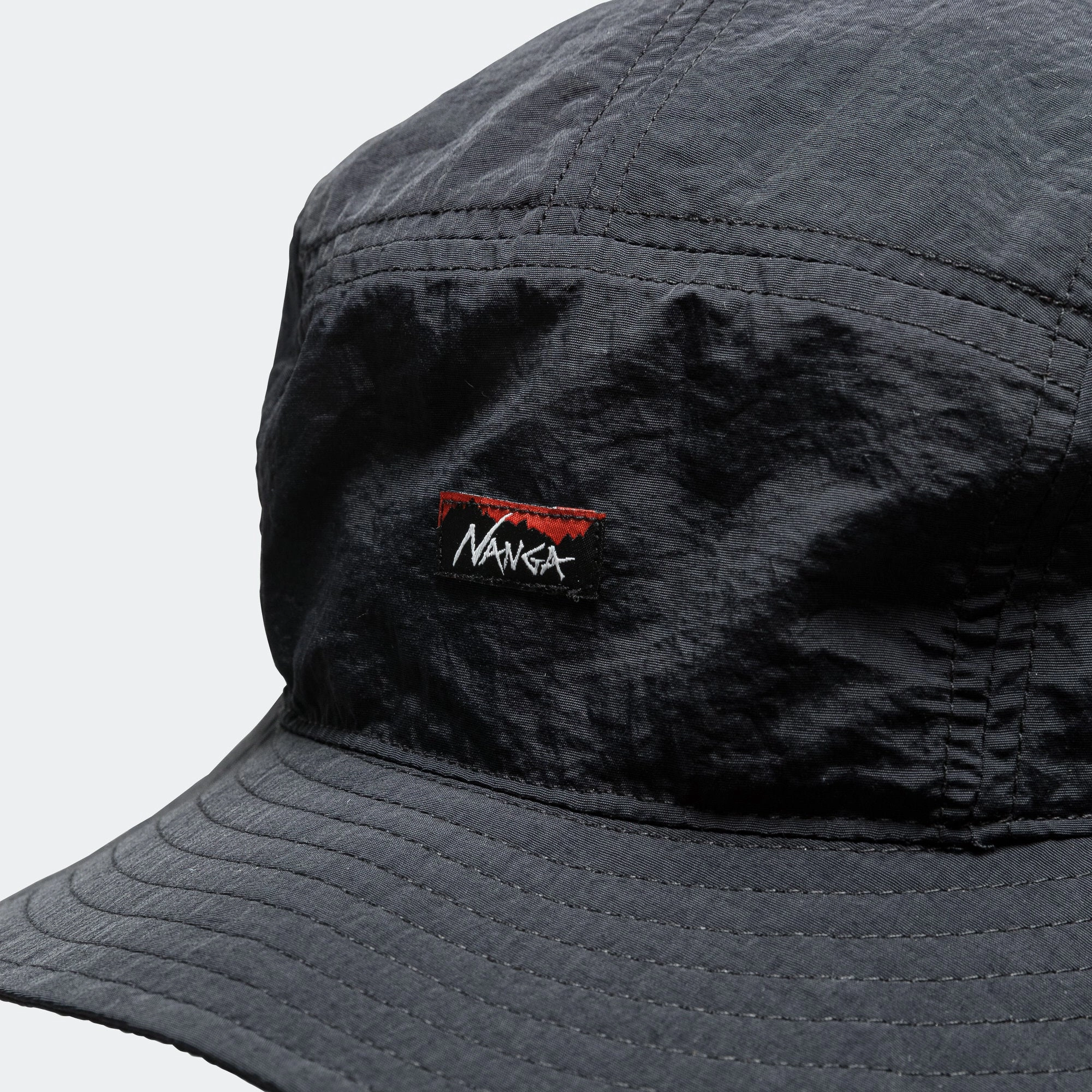 Nylon Tusser Sunshade Hat - Black