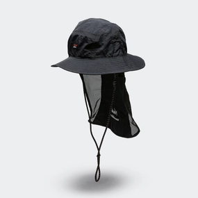 Nylon Tusser Sunshade Hat - Black