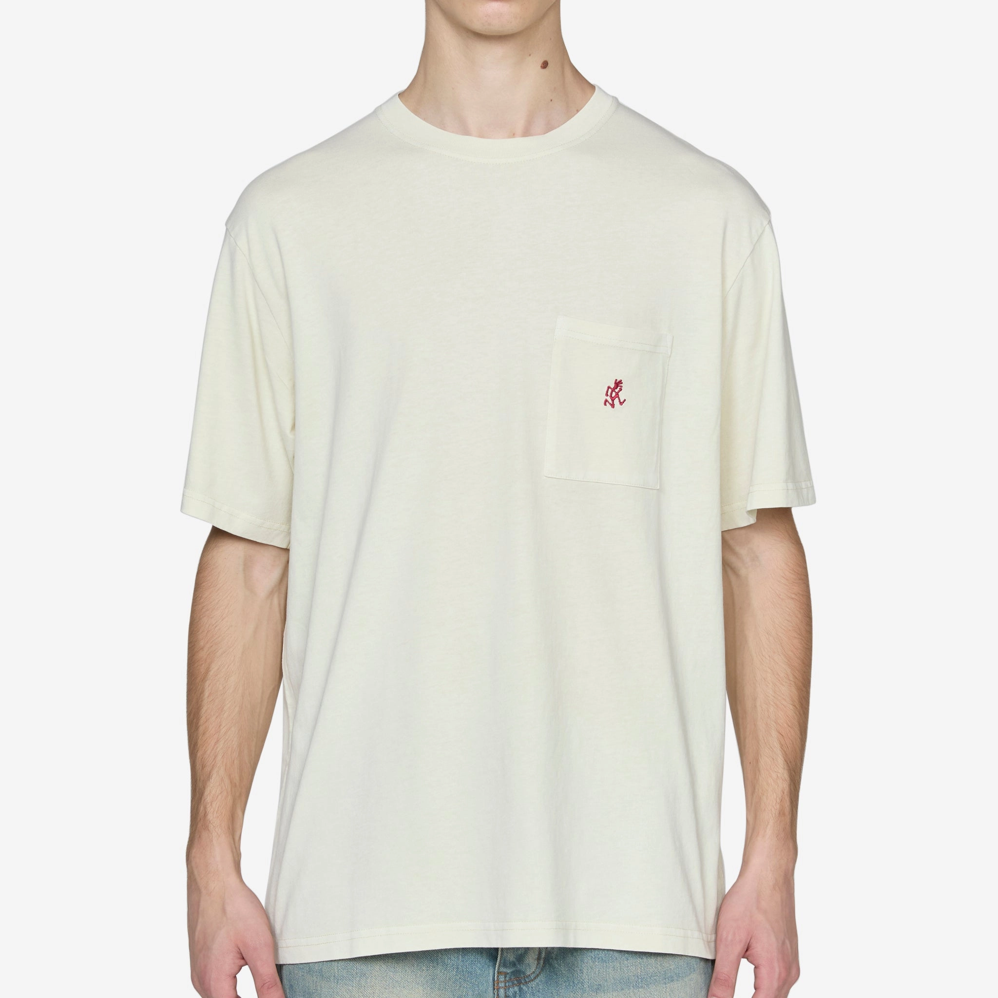 One Point T-Shirt Pigment Dyed Natural Pigment