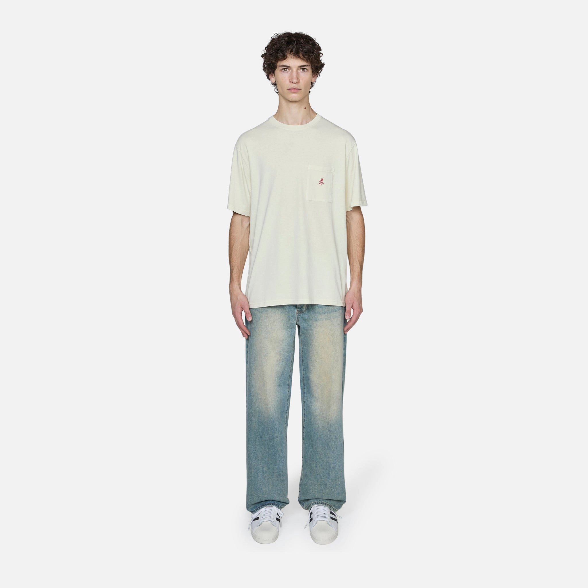 One Point T-Shirt Pigment Dyed Natural Pigment