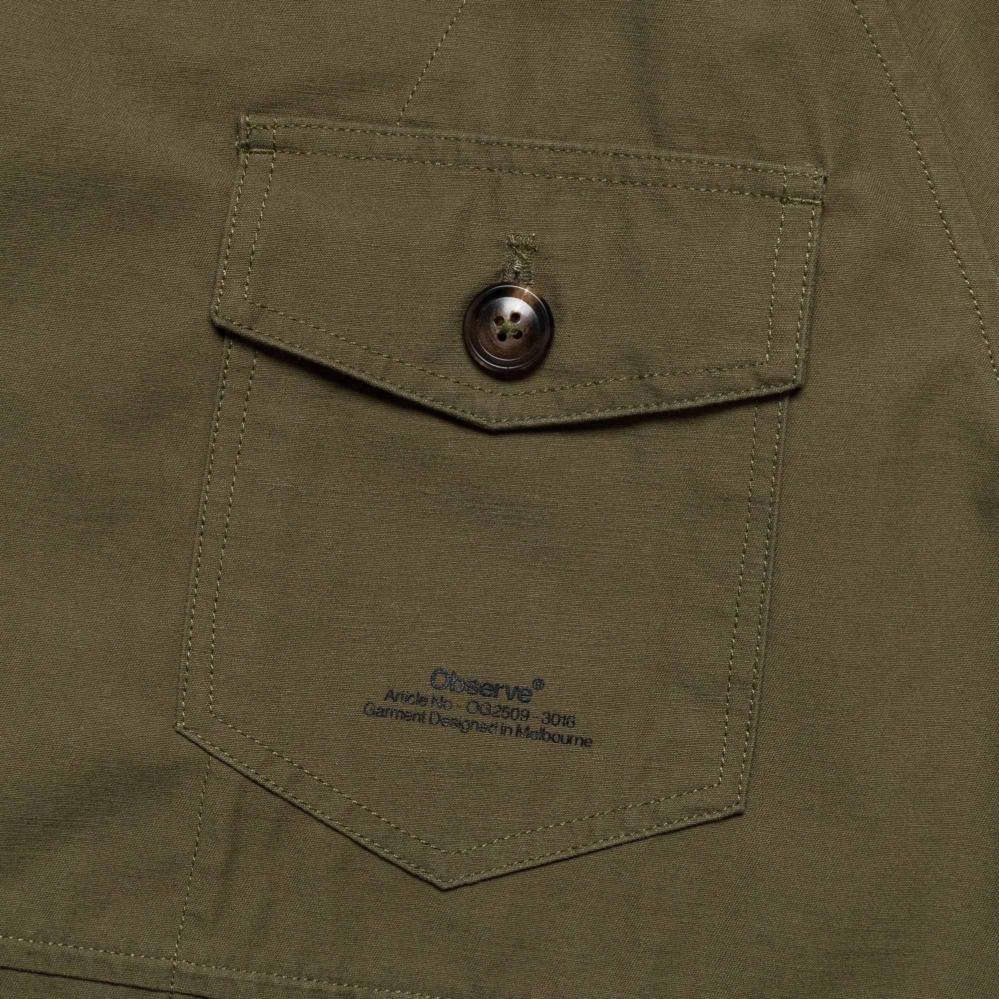 Panel Jacket - Army Green