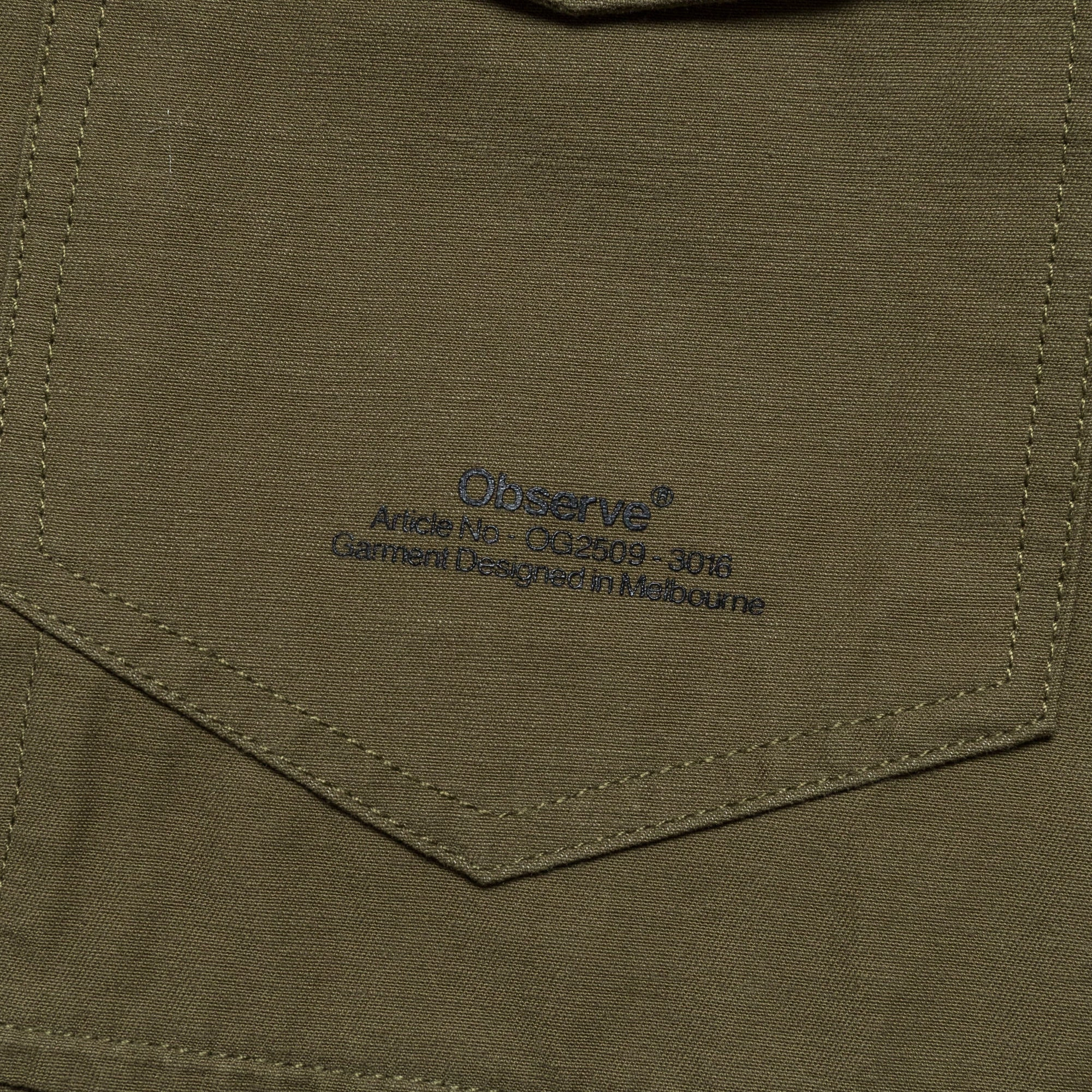 Panel Jacket - Army Green