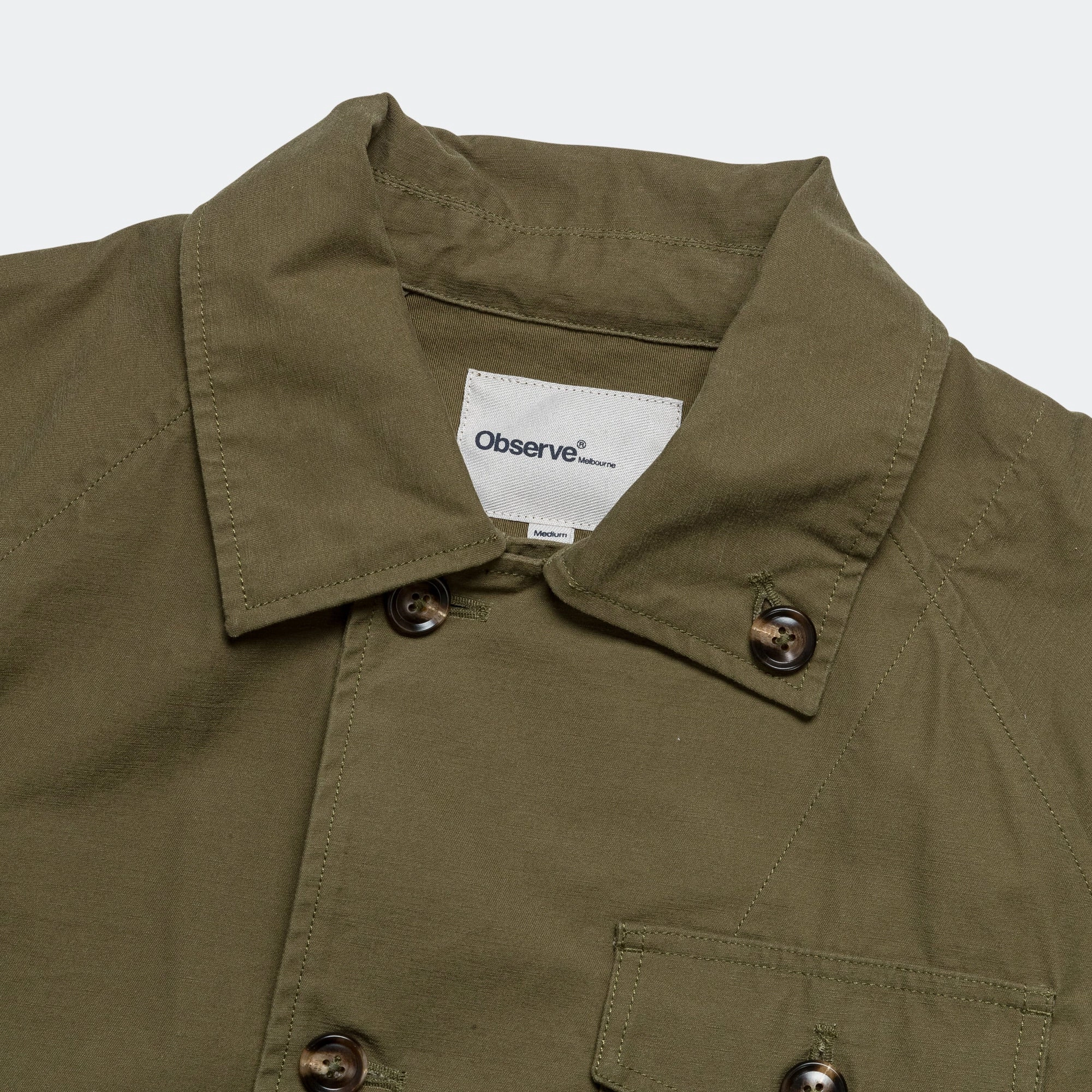 Panel Jacket - Army Green