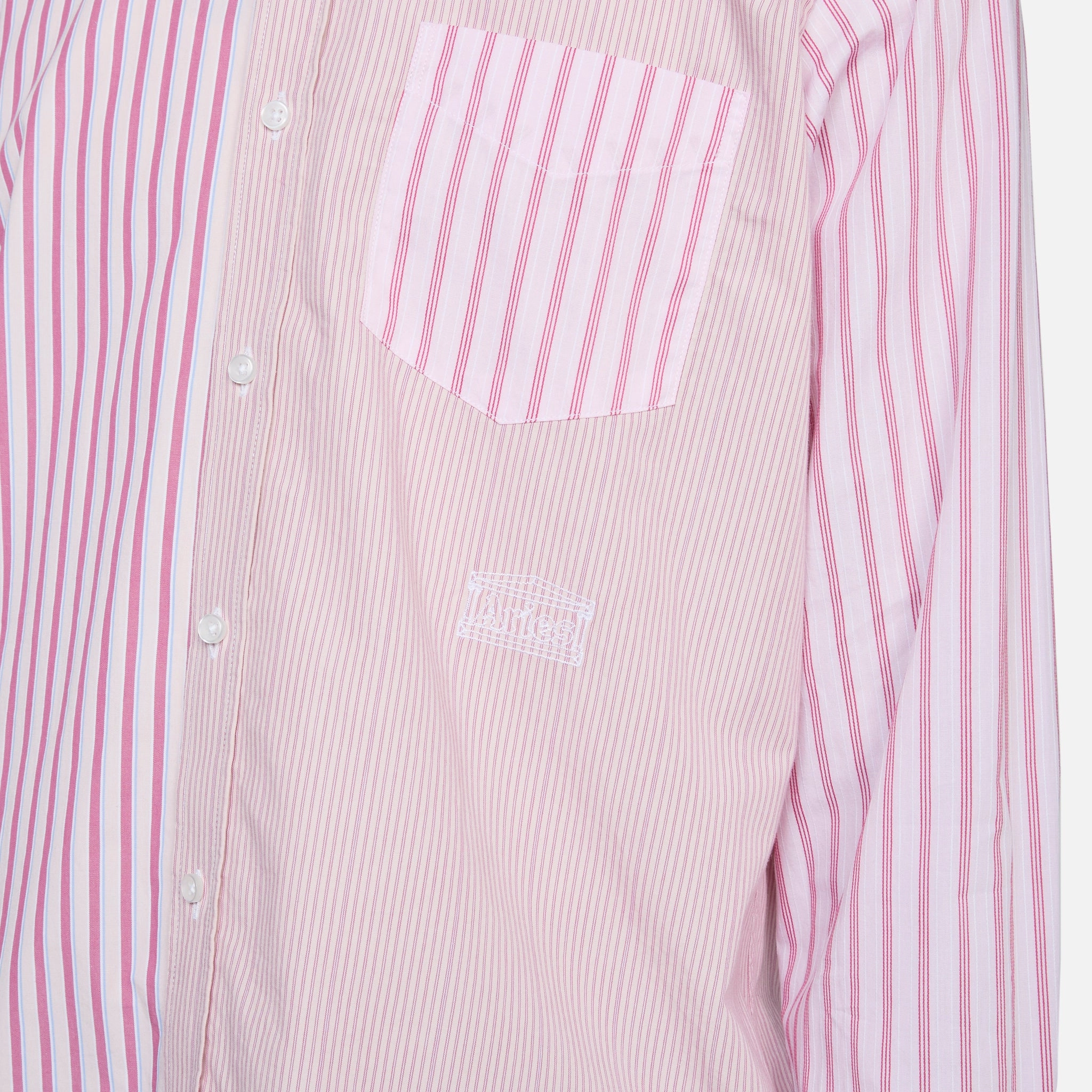 Patchwork Longsleeve Shirt Pink