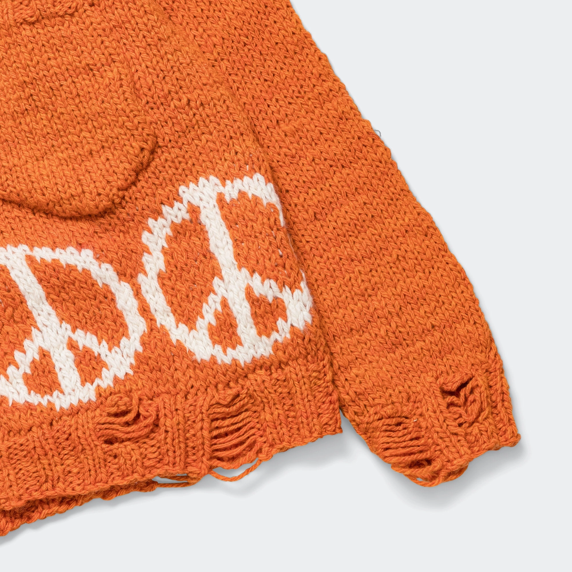 Peace Cardigan - Orange/White