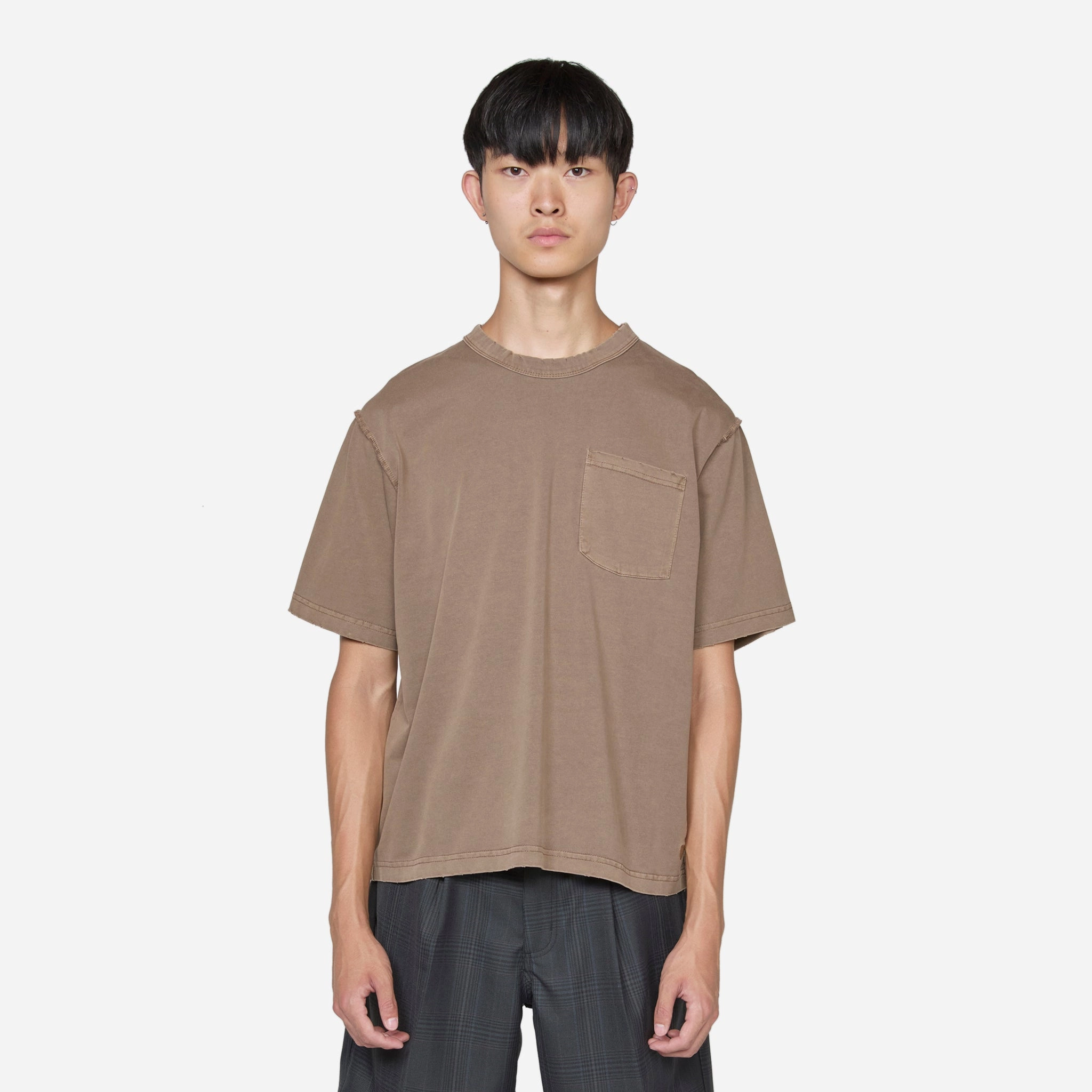 Pocket T-Shirt Brown