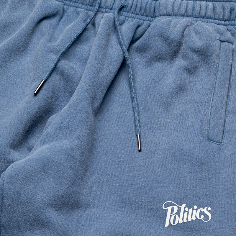 Politics Core Script Sweatpants - Glacier Blue