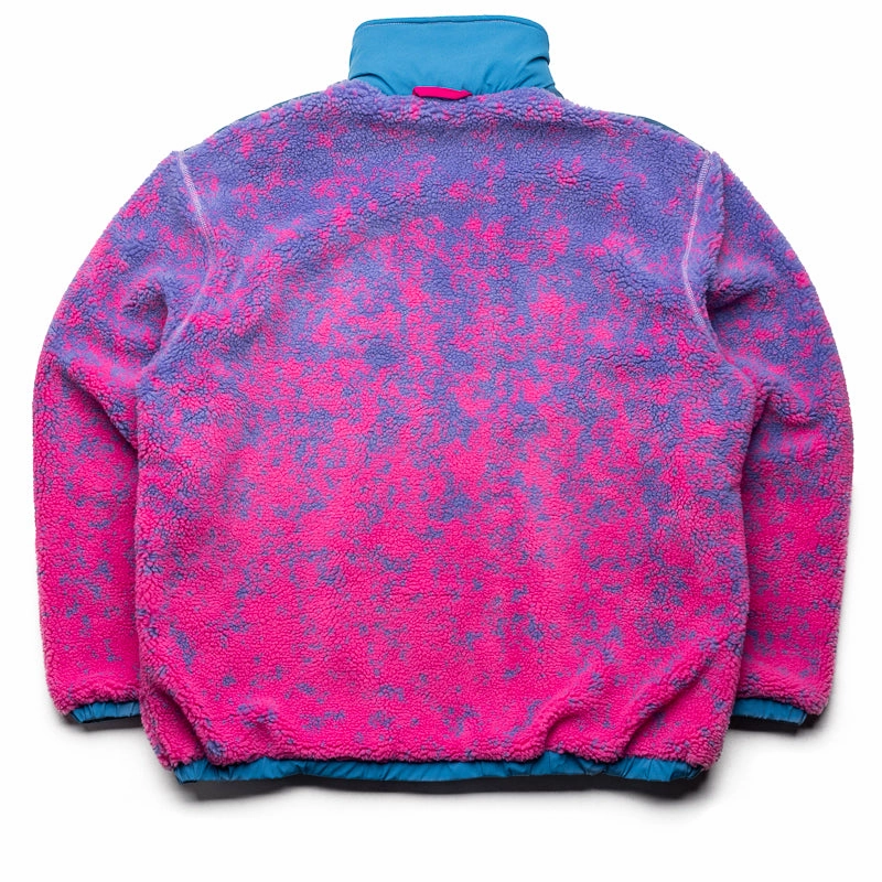 Politics Full Zip Sherpa Jacket - Mixed Berry