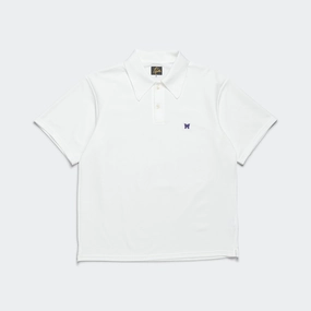 Polo SS Shirt - White Cotton Pique