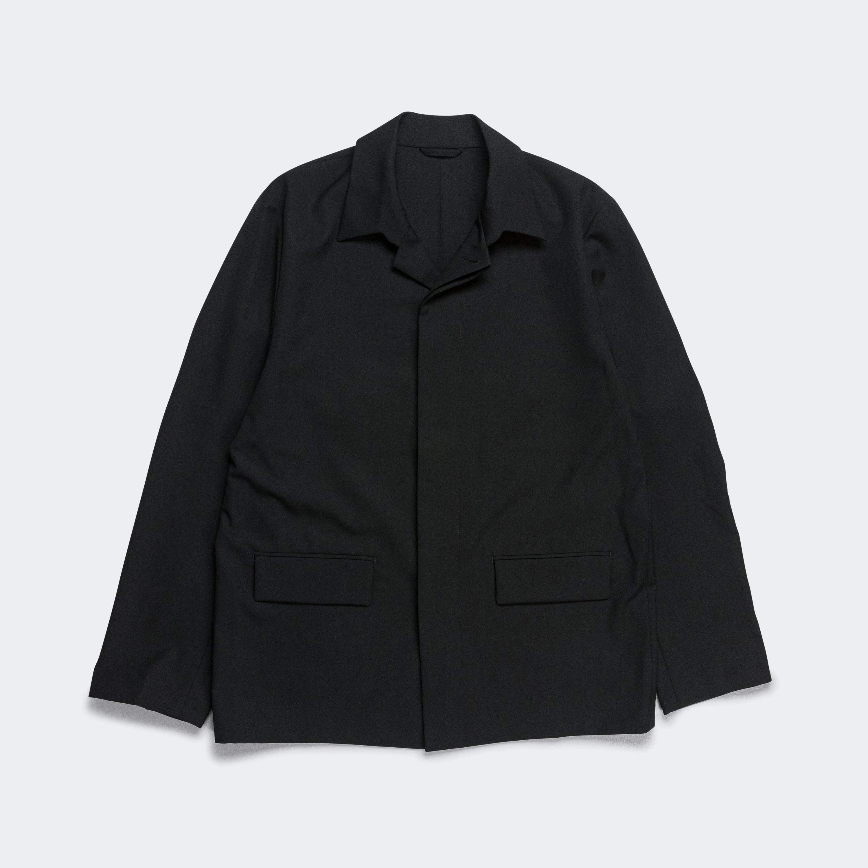 Popeline Wool Jacket - Black