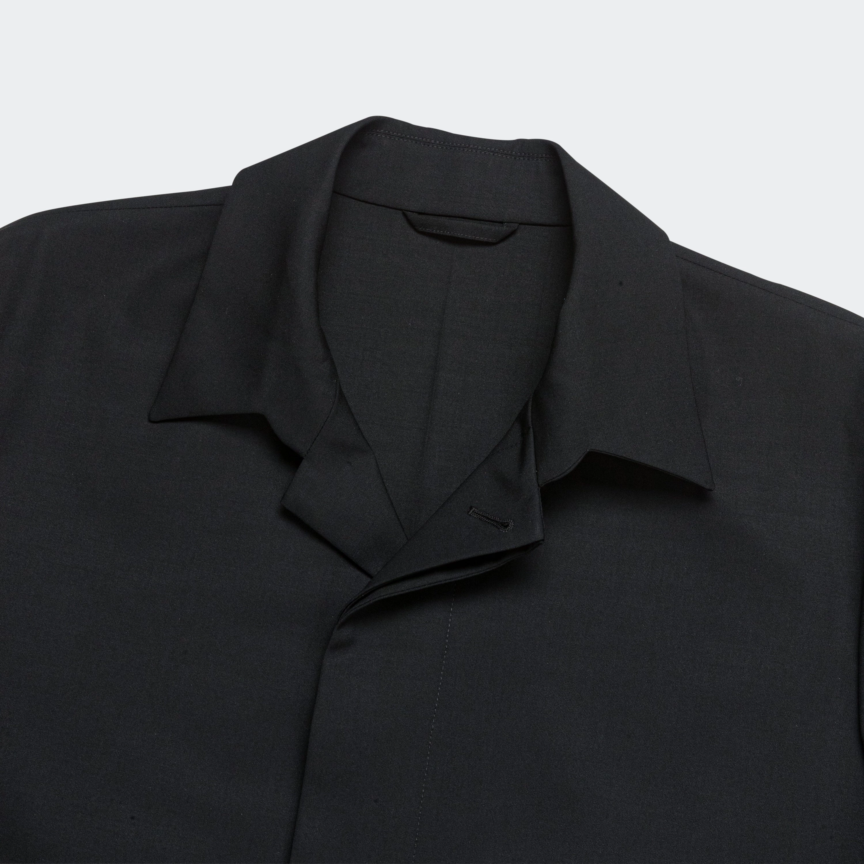 Popeline Wool Jacket - Black