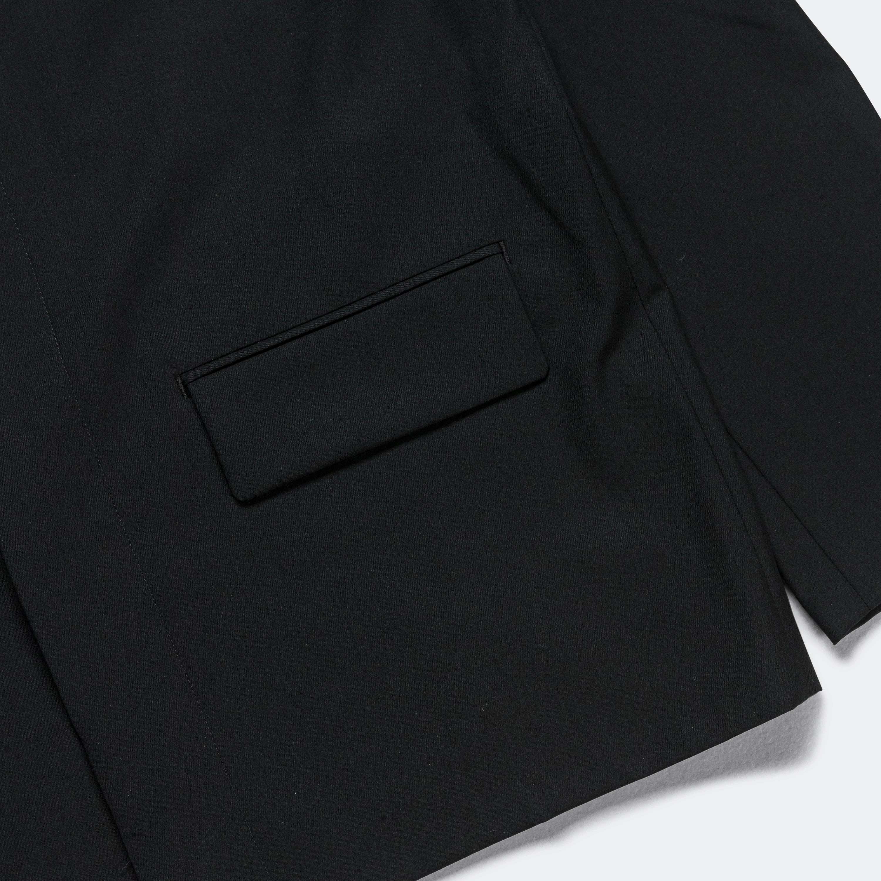 Popeline Wool Jacket - Black