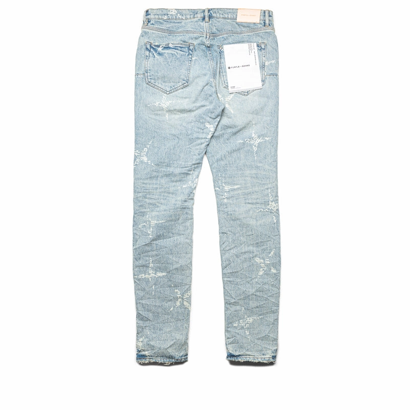 Purple Brand Low Rise Slim Leg Type Monogram Jean - Light Indigo